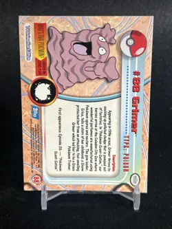 2000 Pokemon GRIMER  #88 [Non-Holo] Topps Blue Logo 1st TV Animation MP NM - Image 3
