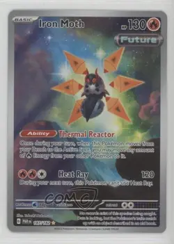 Iron Moth Illustration Rare Pokemon Scarlet & Violet Paradox Rift (PAREN) #187 - Image 1