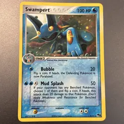 Swampert 5/17 Pop Series 1 Holo Rare Promo 2004 Vintage Pokemon TCG - Image 1
