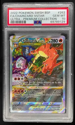 2022 Pokemon SW&SH Black Star Promos Charizard VStar PSA 10 Gem Mint SWSH262 - Image 1