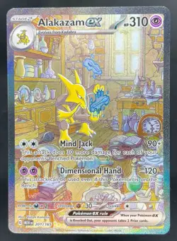 2023 Pokemon S&V 151 Alakazam ex Special Illustration Rare #201/165 - Image 1