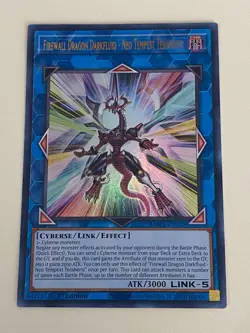 Yugioh Firewall Dragon Darkfluid Neo Tempest Terahertz Ultra Rare NM - Free Holo - Image 1