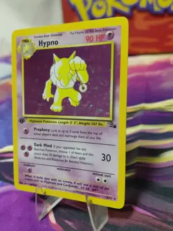 Pokemon TCG Hypno 8/62 1st Edition Holo Rare LIGHTLY PLAYED Card TCG 1999 Fossil - Image 2