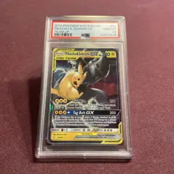 2019 POKEMON SUN & MOON TEAM UP #33 PIKACHU & ZEKROM GX PSA 10 - Image 3