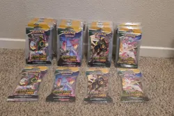 Pokemon TCG Evolving Skies Sleeved Booster Pack Lot of 44 - Image 2
