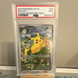 2024 Pokemon SVP Scarlet & Violet Promo Pikachu 088 English Holo PSA 9 - Image 1