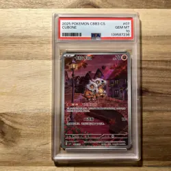 PSA 10 Pokemon Chinese Exclusive Cubone Art Rare 2025 CBB3 CS #07 - Image 1