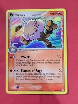 2006 Pokemon EX Holon Phantoms #50 Primeape, Delta Species, UC, NF/H, cd2 - Image 1
