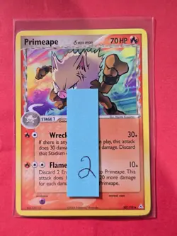 2006 Pokemon EX Holon Phantoms #50 Primeape, Delta Species, UC, NF/H, cd2 - Image 3
