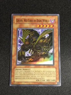 Yugioh - Goldd, Wu-Lord of Dark World EEN-EN024 1st Edition Super Rare LP - Image 1