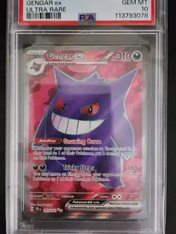 Gengar EX #193/162 PSA10 - Pokemon Temporal Forces - Ultra Rare - Image 3