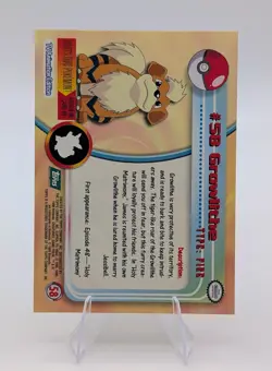 Topps Pokemon Series 1 Non-Holo: Growlithe #58 - NM - Image 2