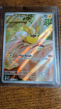 Yamper 99/94 - Phantasmal Flames Illustration Rare Pokemon TCG - NM PFL EN - Image 1
