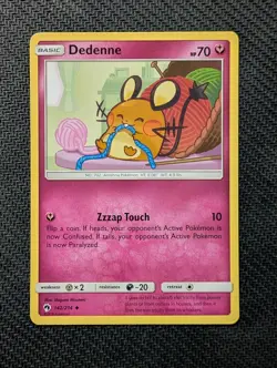 Dedenne 142/214 Uncommon Lost Thunder Pokemon Near Mint - Image 1