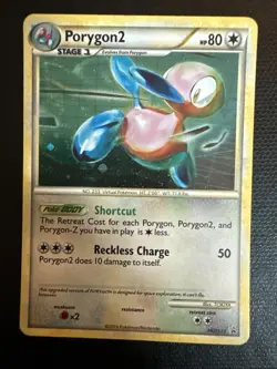 POKEMON TCG 2010 PORYGON 2 HGSS23 BLACK STAR PROMO HOLO EN - Image 1