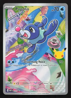 Popplio 045 ME: Mega Evolution Promo Holo Sun Moon Starter Gen VII Pokemon NM - Image 1