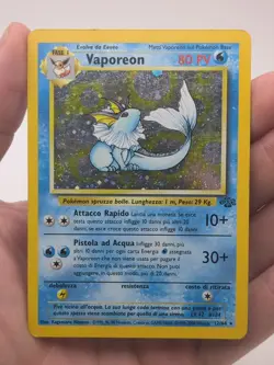 ITALIAN Vaporeon 12/64 Holo Unlimited Jungle Pokemon - Image 1
