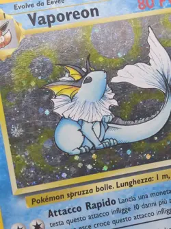 ITALIAN Vaporeon 12/64 Holo Unlimited Jungle Pokemon - Image 3