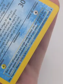 ITALIAN Vaporeon 12/64 Holo Unlimited Jungle Pokemon - Image 4