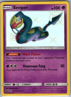 Seviper SV15/SV94 Hidden Fates: Shiny Vault - Pokemon Card - NM - Image 1
