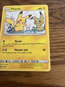 Pikachu SM162 Sun & Moon Promo Holo Rare Pokemon Card - NM - Pikachu & Mimikyu - Image 4