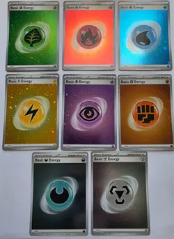 151 Cosmos Holo Energy Set 8 Card Full Set Collection Pokemon SVE 001-008 - Image 1