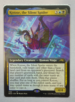 MTG - Kamigawa: Neon Dynasty - Kotose, the Silent Spider - Extended Art - NM - Image 1