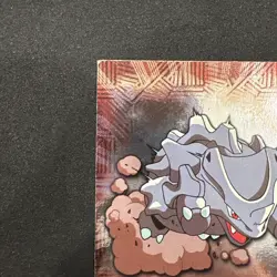 Topps Pokemon Card TV Series 2 Chrome Foil Blue Logo 1st Edition #111 Rhyhorn MP - Image 4