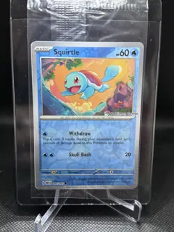 2023 Squirtle 007/165 Pokemon Center Exclusive Scarlet & Violet Promo Sealed!! - Image 1