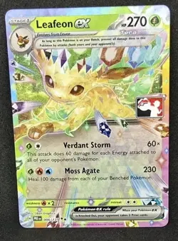 Pokemon TCG Eeveelutions Prize Pack Series 7 PLAY! Stamped Lot (4) Leafeon - Image 2