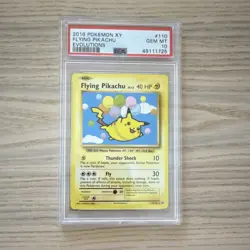 Pokemon 2016 XY Evolutions Flying Pikachu 110/108 Secret Rare PSA 10 English - Image 1