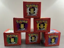 1999 Pokemon Burger King Gold Plated Trading Card Set of 6 Pokeball - Image 1