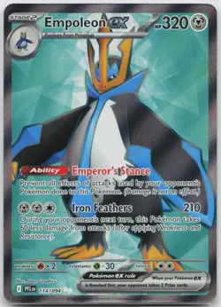 Empoleon ex Ultra Rare ME02: Phantasmal Flames 114/094 Pokemon TCG - Image 1