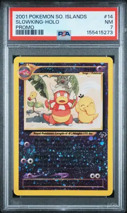 2001 Pokemon Southern Islands Slowking 14/18 Reverse Holo Promo PSA 7 - Image 1