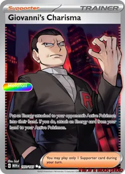Giovanni's Charisma - 197/165 [Pokemon MEW - 197/165] Holofoil - Image 1