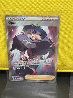 Opal 184/185 SWSH04 Full Art Holo Vivid Voltage Ultra Rare Pokemon TCG Single - Image 1