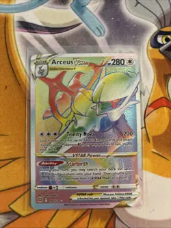 Pokemon TCG Arceus Vstar Rainbow Secret Rare 176/172 Brilliant Stars - Image 1