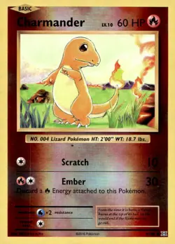 Charmander 9/108 Common Cute Evolutions Pokemon Reverse Holo Near Mint - Image 1