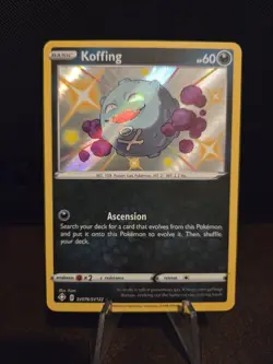 Pokemon TCG Koffing SV076/SV122 Shining Fates Shiny Holo 🌟Pack Fresh🌟 - Image 1