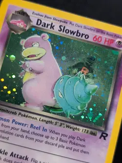 Dark Slowbro 12/82 Team Rocket Pokemon LP Unlimited Holo - Image 3
