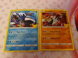 Kyogre and Groudon Celebrations HOLOS 2 Card Set NM - Image 1