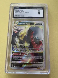 2022 Pokemon Sword & Shield Astral Radiance Darkrai VSTAR Ultra Rare CGC 9 - Image 1