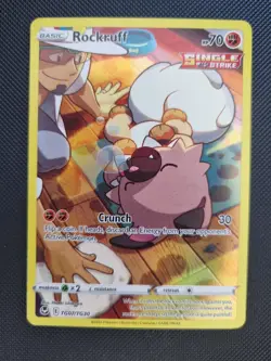 Pokemon Rockruff Tg07/Tg30 Swsh12: Sword & Shield-Silver Tempest Holo - Image 1
