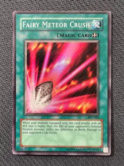Yugioh Fairy Meteor Crush Unlimited Edition Super Rare PSV-063 LP - Image 1