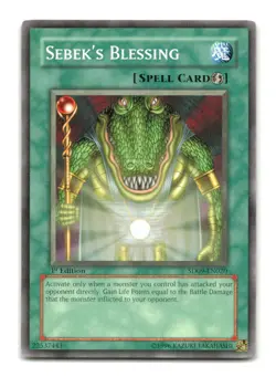 Sebek's Blessing - SD09-EN020 1st Edition - YuGiOh-LP - Image 1