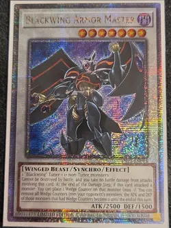YUGIOH: 1x Blackwing Armor Master (Quarter Century Secret Rare) TN23-EN015 NM - Image 1