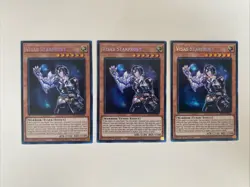 Yugioh Visas Starfrost x 3 - 1st Edition Prismatic Secret Rare NM - Free Holo A - Image 1