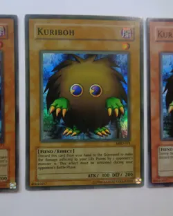 Playset: 3x Kuriboh MRD-071 (Super Rare, Unlimited, Played / MP) GOATS - Image 4