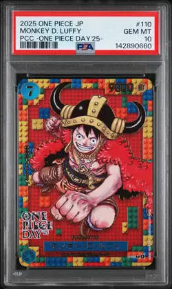 2025 ONE PIECE JPN PREMIUM COLLECTION ONE PIECE DAY'25 MONKEY D. LUFFY PSA 10 - Image 1