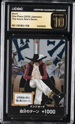 2025 ONE PIECE JAPANESE THE AZURE SEA'S SEVEN DON!! CGC 10 PRISTINE - Image 1